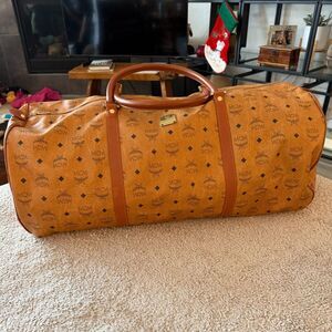 EUC MCM XL Weekender Travel Duffel Bag